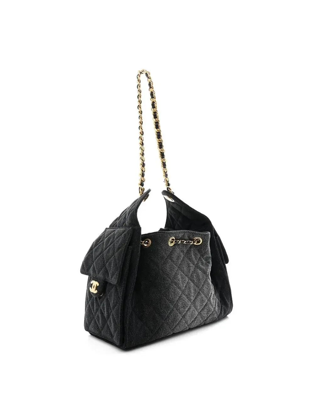 Washed Denim Quilted Small Chanel 25 #291064C79B